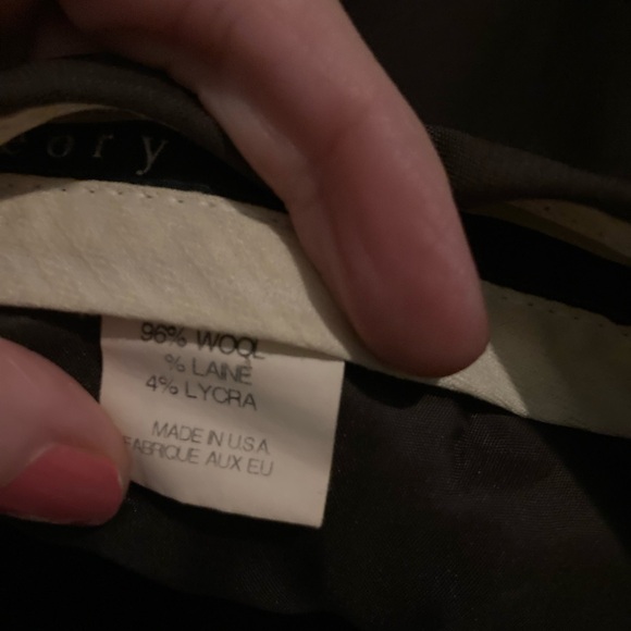 Theory wool pants. Brown-medium/dark. Size 00 - Picture 6 of 6